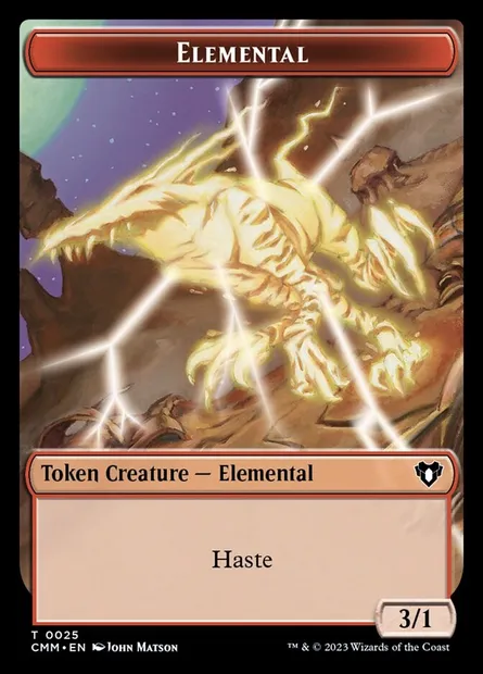 Elemental, Magic card TCMM 25 — Commander Masters Tokens set
