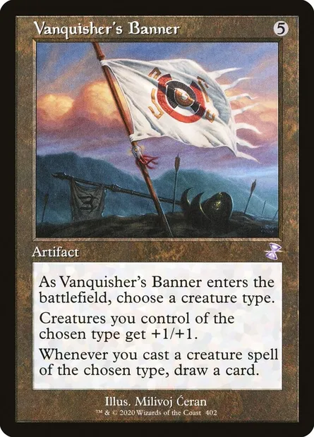 Vanquisher's Banner, Magic card TSR 402 — Time Spiral Remastered set