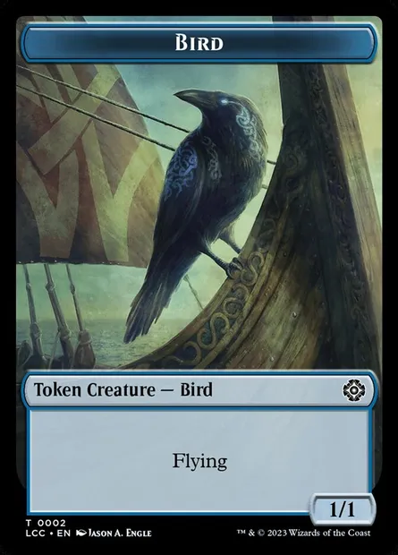 Bird, carte Magic TLCC 2 — extension The Lost Caverns of Ixalan Commander Tokens