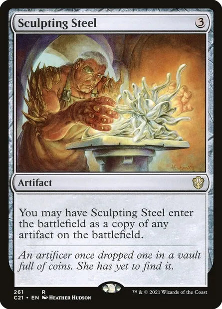 Sculpting Steel, Magic card C21 261 — Commander 2021 set