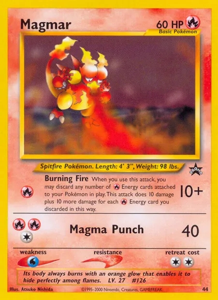 Magmar, Pokémon card WP 44 — Wizards Black Star Promos set