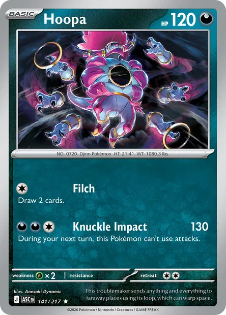 Hoopa, Pokémon card ASC 141 — Ascended Heroes set