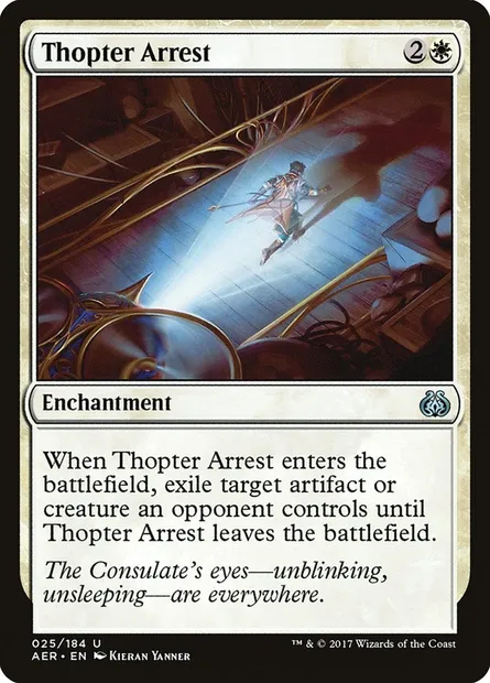 Thopter Arrest, Magic card AER 25 — Aether Revolt set