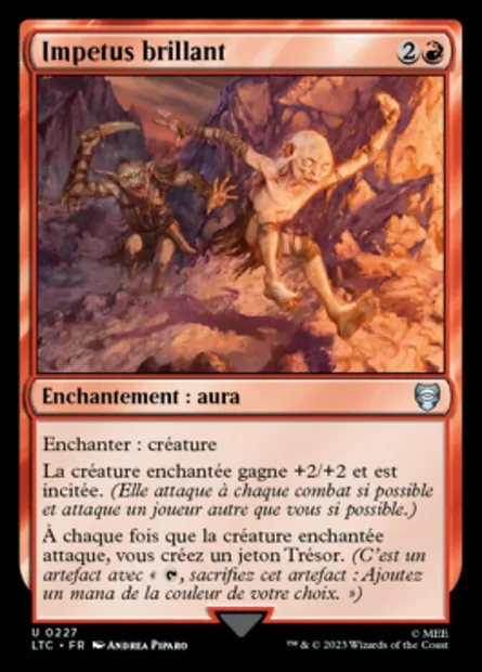 Impetus brillant, carte Magic LTC 227 — extension Tales of Middle-earth Commander