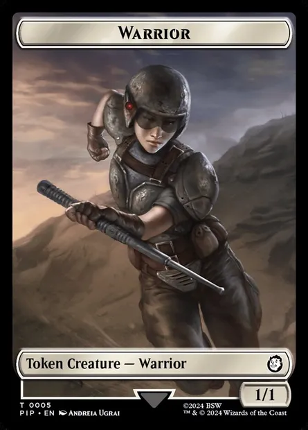 Warrior, Magic card TPIP 5 — Fallout Tokens set
