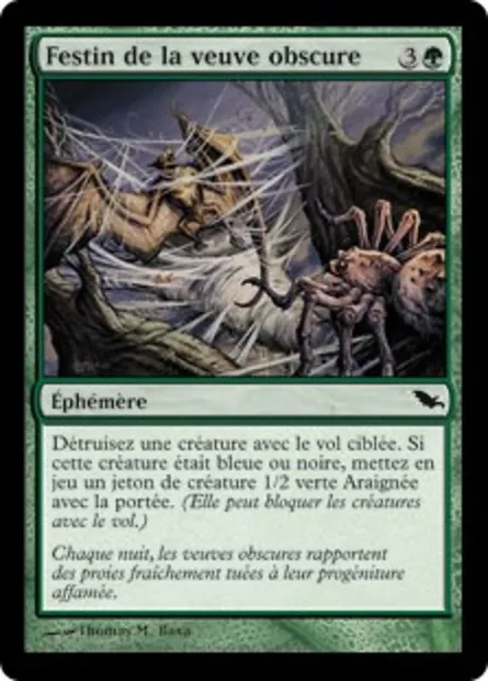Festin de la veuve obscure, carte Magic SHM 118 — extension Sombrelande