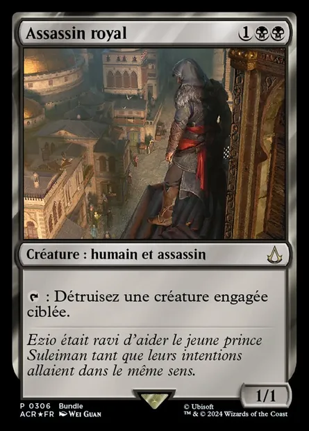 Assassin royal, carte Magic ACR 306 — extension Assassin's Creed