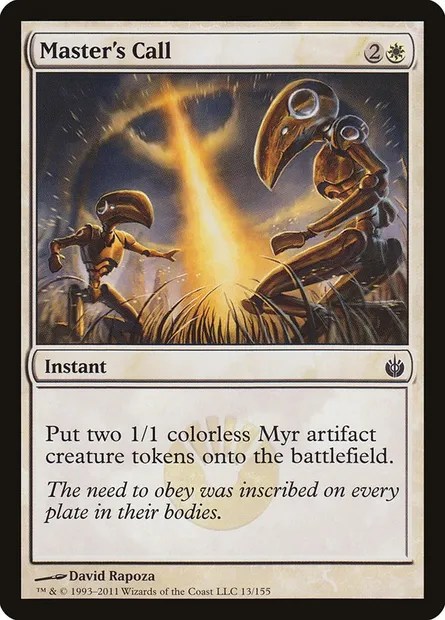 Master's Call, Magic card MBS 13 — Mirrodin Besieged set