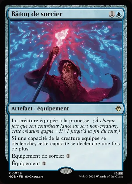 Bâton de sorcier, carte Magic HOB 59 — extension The Hobbit