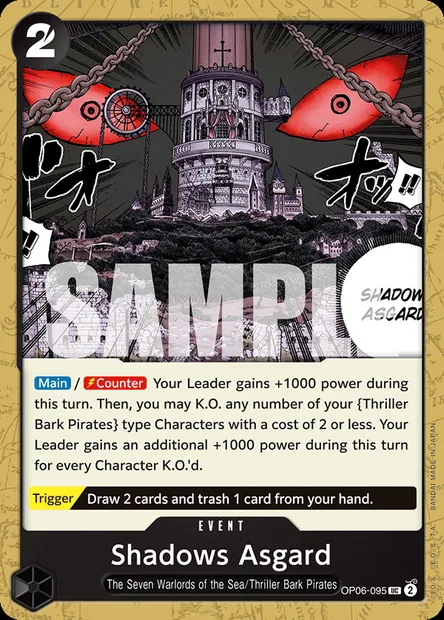 Shadows Asgard, carte One Piece OP06-095 — extension ONE PIECE CARD THE BEST