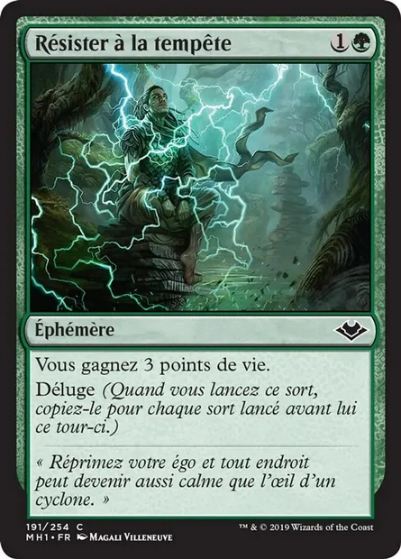 Résister à la tempête, carte Magic MH1 191 — extension Horizons du Modern