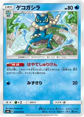 Frogadier, Pokémon card SM6 019 — Forbidden Light set