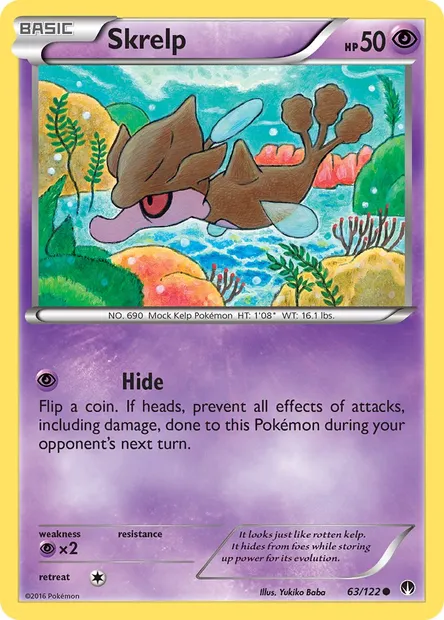 Skrelp, Pokémon card BKP 63 — BREAKpoint set