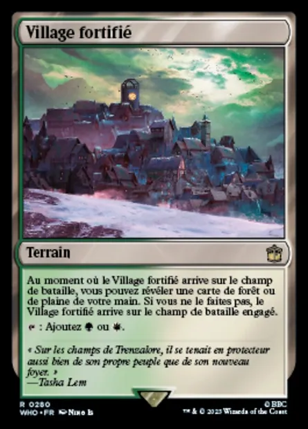 Village fortifié, carte Magic WHO 280 — extension Doctor Who