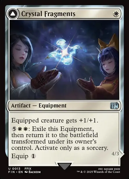 Crystal Fragments // Summon: Alexander, Magic card FIN 13 — Final Fantasy set
