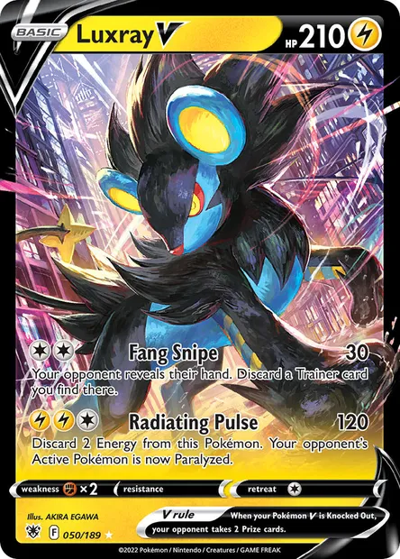 Luxray V, Pokémon card ASR 050 — Astral Radiance set