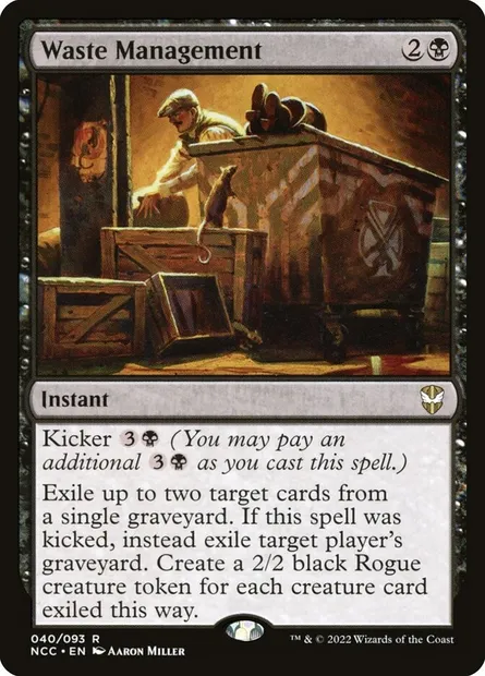 Waste Management, Magic card NCC 40 — New Capenna Commander set