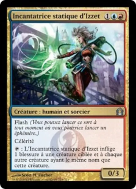 Incantatrice statique d'Izzet, carte Magic RTR 173 — extension Retour à Ravnica
