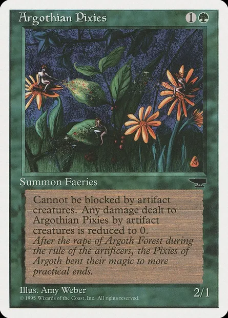 Argothian Pixies, carte Magic CHR 57 — extension Chronicles
