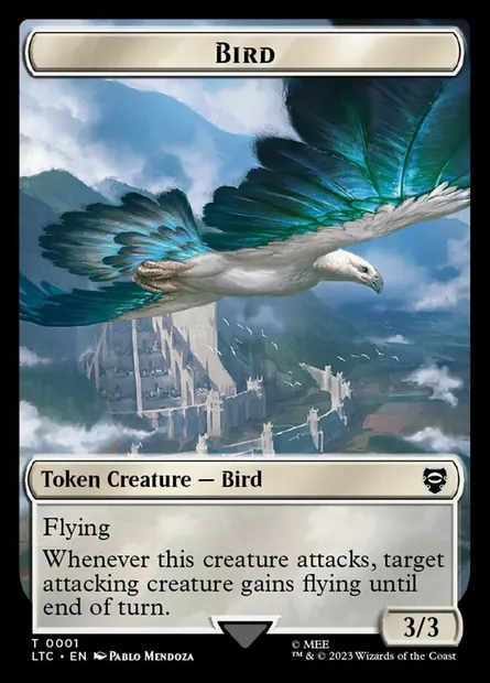 Bird, Magic card TLTC 1 — Tales of Middle-earth Commander Tokens set