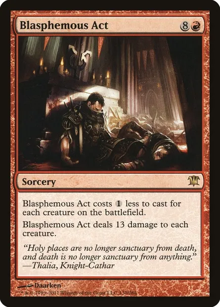 Blasphemous Act, Magic card ISD 130 — Innistrad set