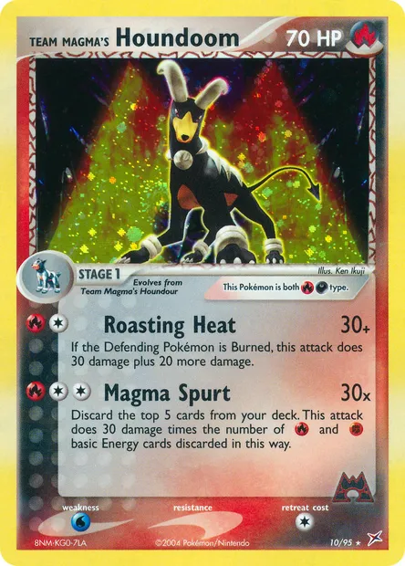 Team Magma's Houndoom, Pokémon card MA 10 — Team Magma vs Team Aqua set