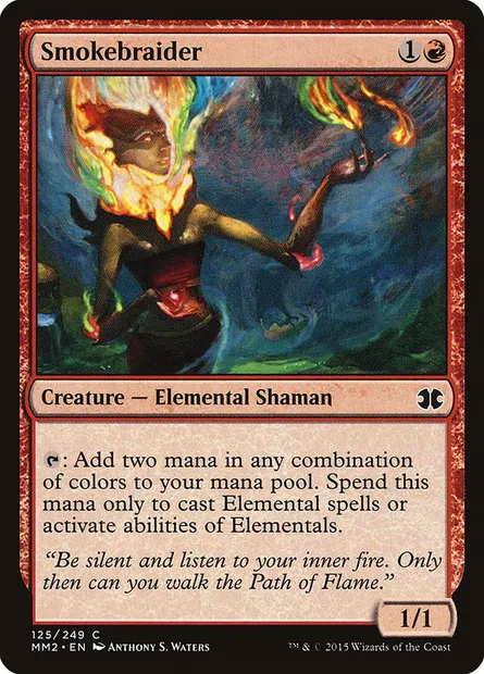 Smokebraider, Magic card MM2 125 — Modern Masters 2015 set