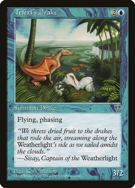 Teferi's Drake, Magic card MIR 97 — Mirage set