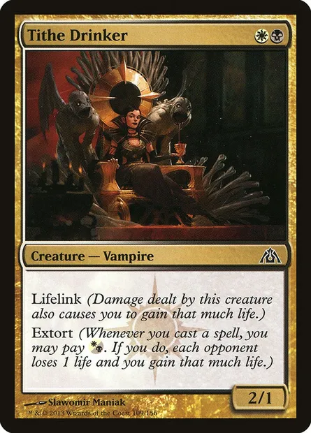 Tithe Drinker, Magic card DGM 109 — Dragon's Maze set
