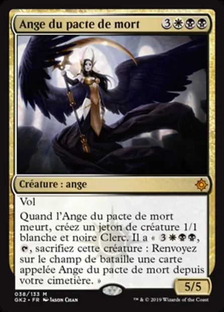 Ange du pacte de mort, carte Magic GK2 38 — extension RNA Guild Kit