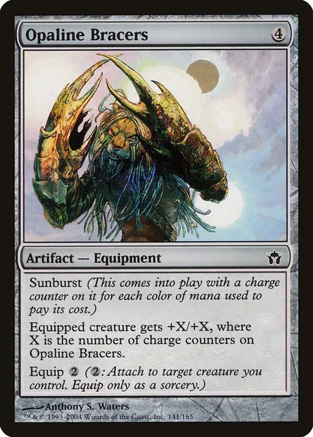 Opaline Bracers, Magic card 5DN 141 — Fifth Dawn set
