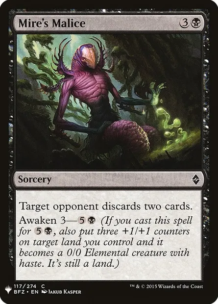 Mire's Malice, Magic card PLST BFZ-117 — The List set