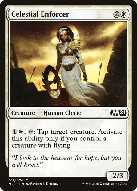 Celestial Enforcer, Magic card M21 11 — Core Set 2021 set