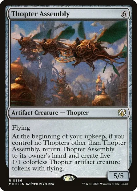 Thopter Assembly, Magic card MOC 386 — March of the Machine Commander set