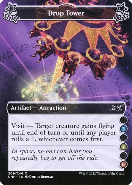 Drop Tower, carte Magic UNF 209b — extension Unfinity