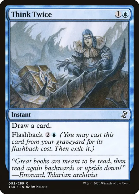 Think Twice, Magic card TSR 92 — Time Spiral Remastered set