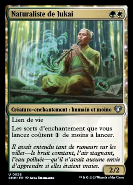 Naturaliste de Jukai, carte Magic CMM 926 — extension Commander Masters
