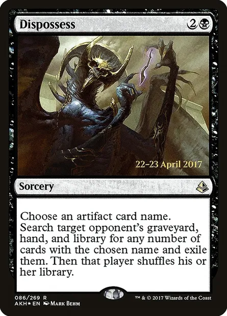 Dispossess, Magic card PAKH 86s — Amonkhet Promos set