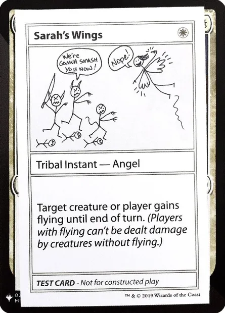 Sarah's Wings, Magic card CMB1 11 — Mystery Booster Playtest Cards 2019 set
