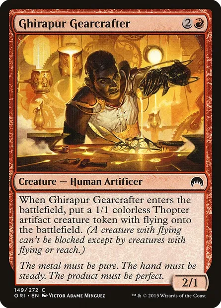 Ghirapur Gearcrafter, Magic card ORI 149 — Magic Origins set