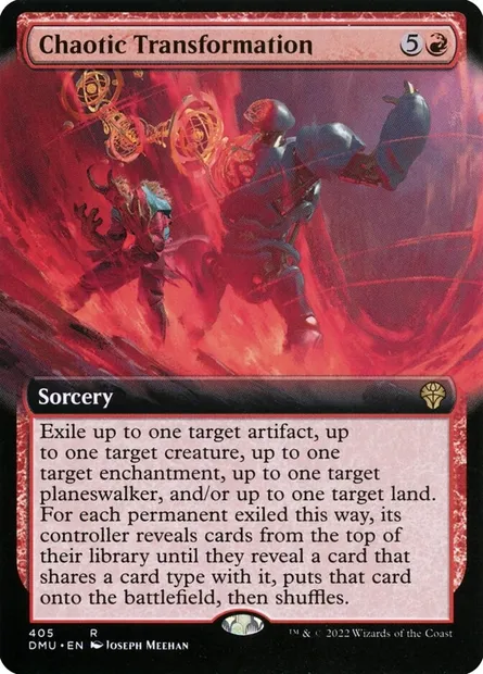 Chaotic Transformation, Magic card DMU 405 — Dominaria United set