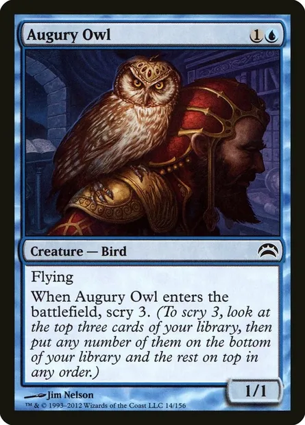 Augury Owl, Magic card PC2 14 — Planechase 2012 set