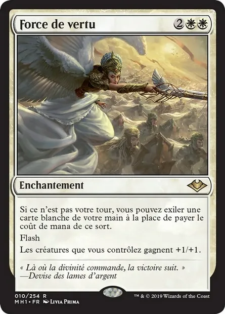 Force de vertu, carte Magic MH1 10 — extension Horizons du Modern