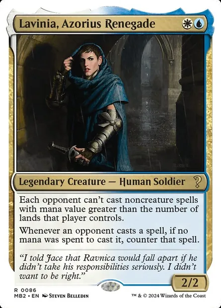 Lavinia, Azorius Renegade, Magic card MB2 86 — Mystery Booster 2 set