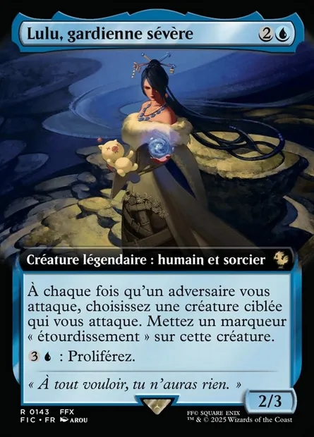Lulu, gardienne sévère, carte Magic FIC 143 — extension Final Fantasy Commander