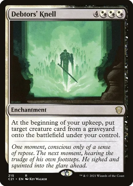 Debtors' Knell, Magic card C21 215 — Commander 2021 set