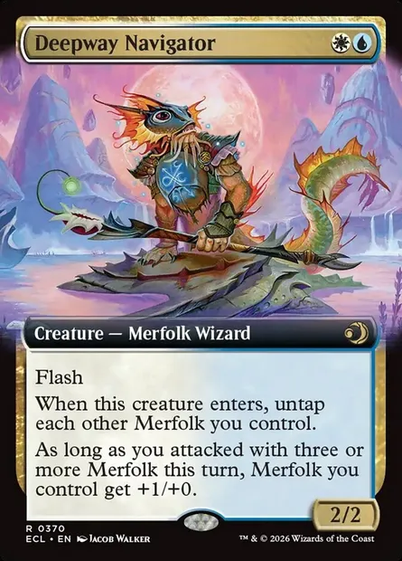 Deepway Navigator, Magic card ECL 370 — Lorwyn Eclipsed set
