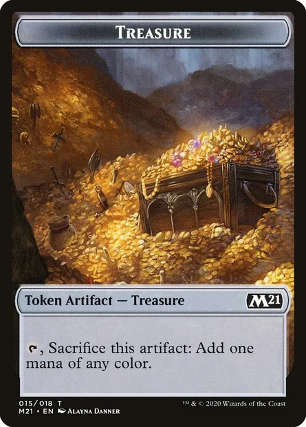 Treasure, Magic card TM21 15 — Core Set 2021 Tokens set