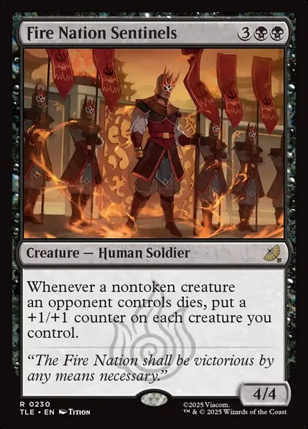 Fire Nation Sentinels, Magic card TLE 230 — Avatar: The Last Airbender Eternal set