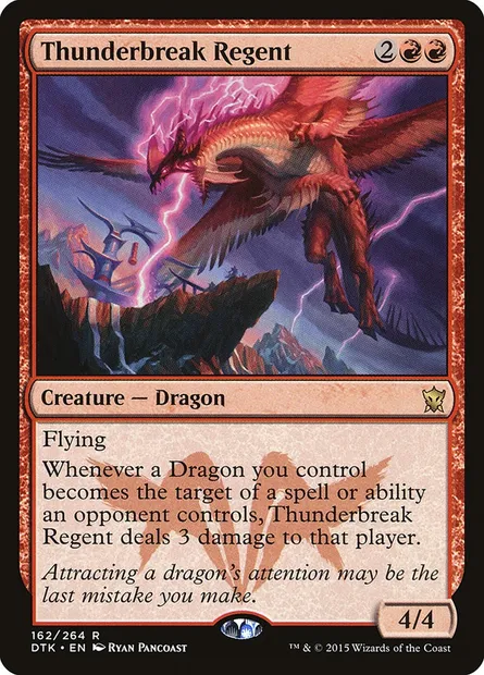 Thunderbreak Regent, Magic card DTK 162 — Dragons of Tarkir set